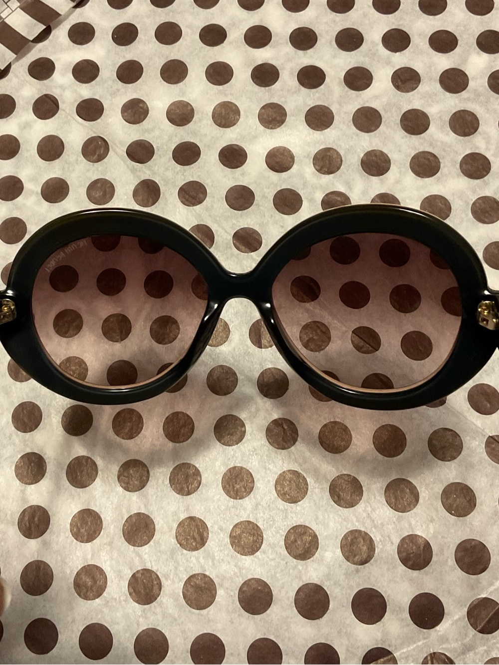 Henri Bendel Edie Sunglasses HB5195 Round Mod Tortoise with Case & Bag - Picture 12 of 16